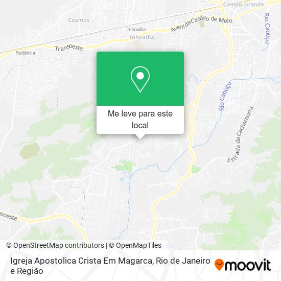 Igreja Apostolica Crista Em Magarca mapa