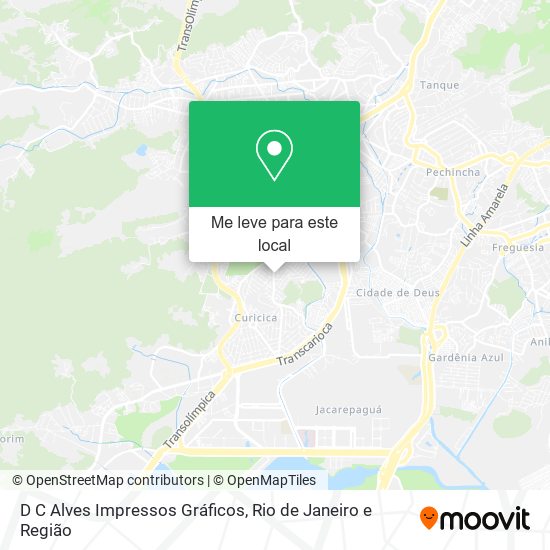 D C Alves Impressos Gráficos mapa