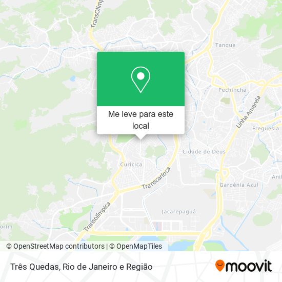 Três Quedas mapa