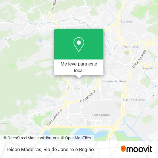 Teisan Madeiras mapa