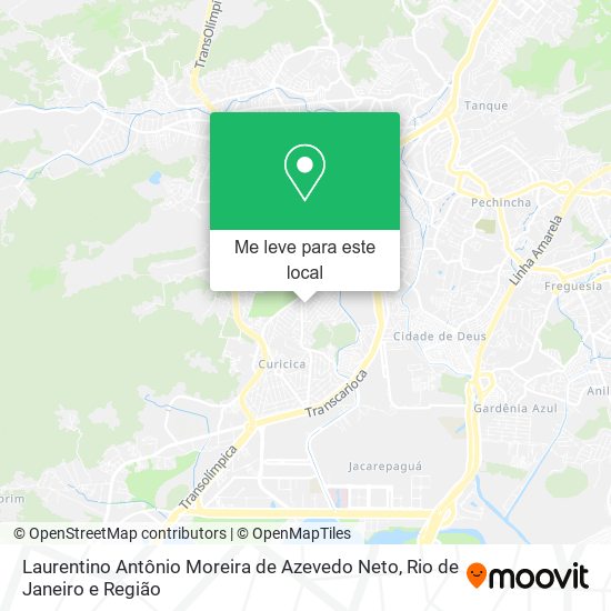 Laurentino Antônio Moreira de Azevedo Neto mapa