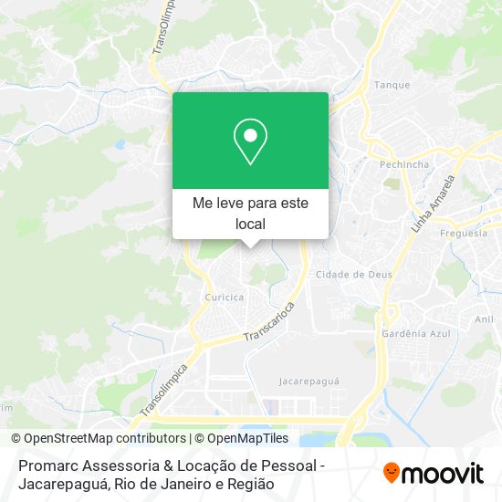 Promarc Assessoria & Locação de Pessoal - Jacarepaguá mapa