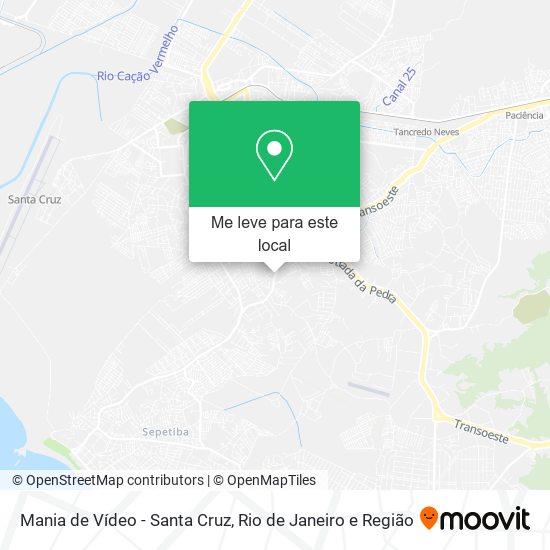 Mania de Vídeo - Santa Cruz mapa