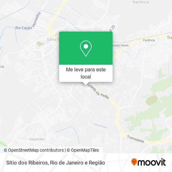 Sítio dos Ribeiros mapa