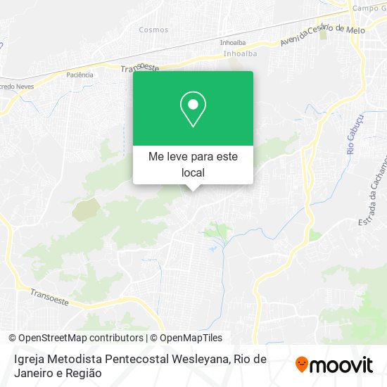 Igreja Metodista Pentecostal Wesleyana mapa