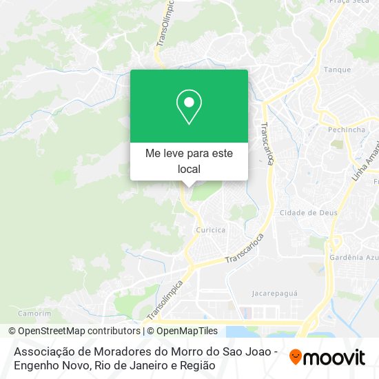 Associação de Moradores do Morro do Sao Joao - Engenho Novo mapa