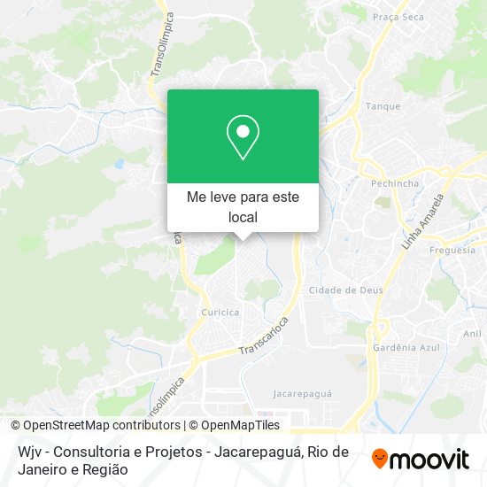 Wjv - Consultoria e Projetos - Jacarepaguá mapa