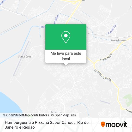 Hamburgueria e Pizzaria Sabor Carioca mapa