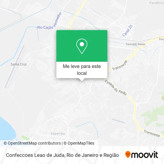 Confeccoes Leao de Juda mapa