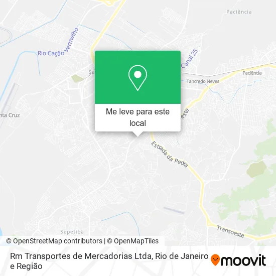 Rm Transportes de Mercadorias Ltda mapa