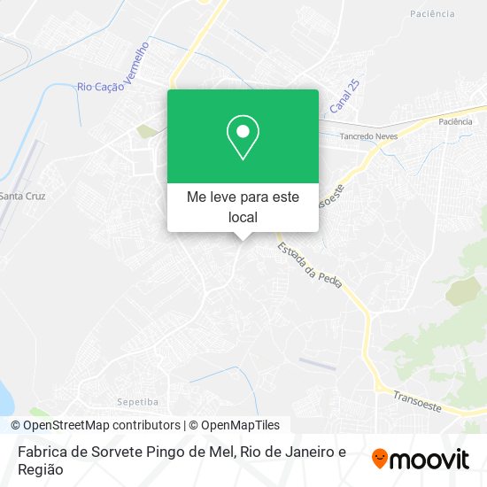 Fabrica de Sorvete Pingo de Mel mapa