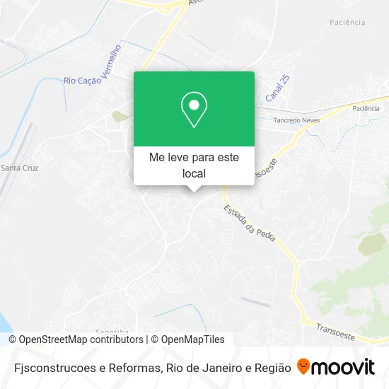 Fjsconstrucoes e Reformas mapa