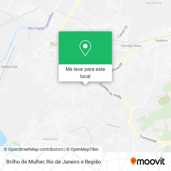 Brilho de Mulher mapa