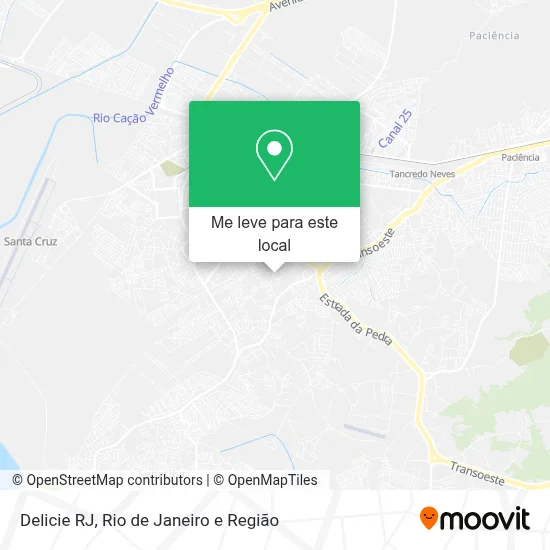 Delicie RJ mapa