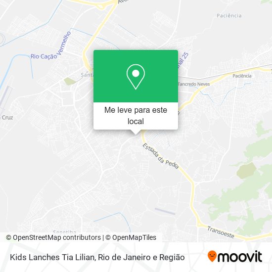 Kids Lanches Tia Lilian mapa