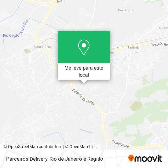 Parceiros Delivery mapa
