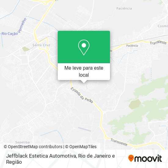 Jeffblack Estetica Automotiva mapa