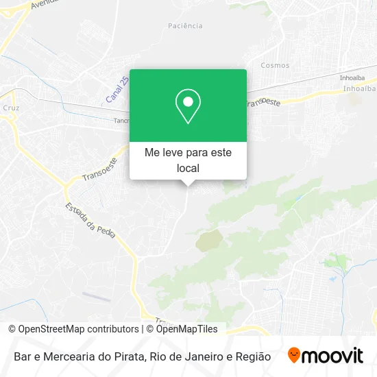 Bar e Mercearia do Pirata mapa