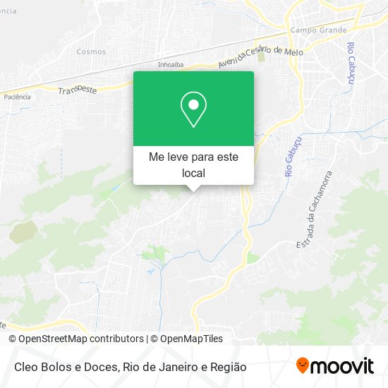 Cleo Bolos e Doces mapa