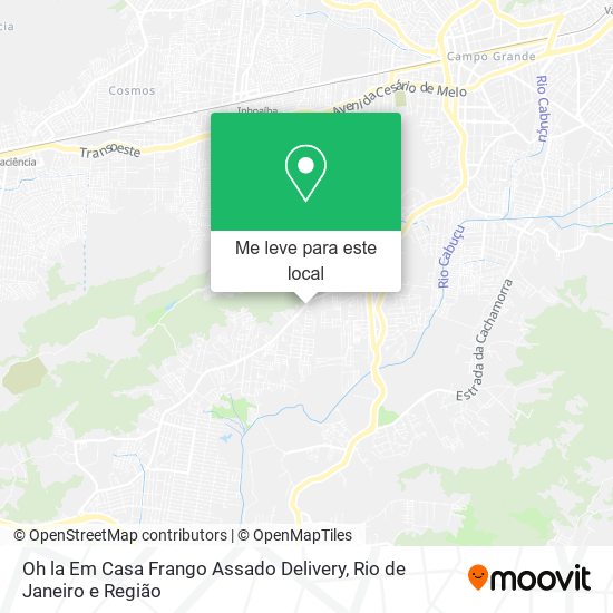 Oh la Em Casa Frango Assado Delivery mapa