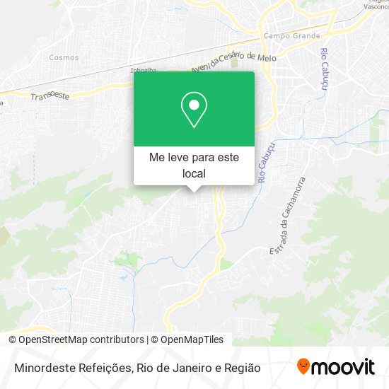 Minordeste Refeições mapa