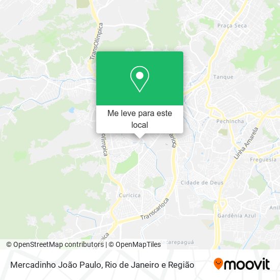 Mercadinho João Paulo mapa