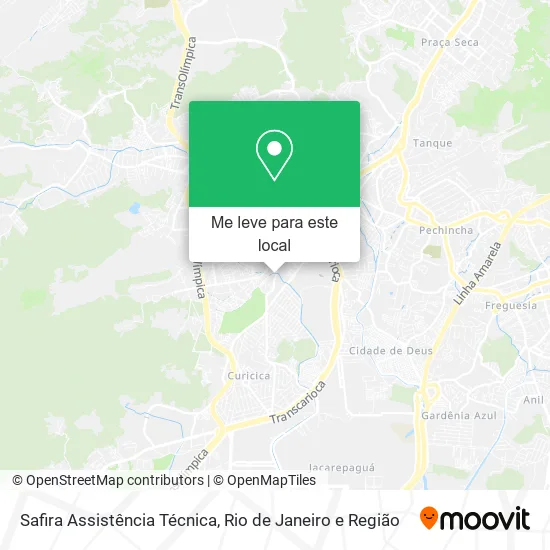 Safira Assistência Técnica mapa