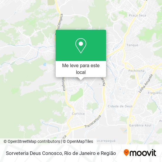 Sorveteria Deus Conosco mapa