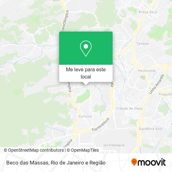 Beco das Massas mapa