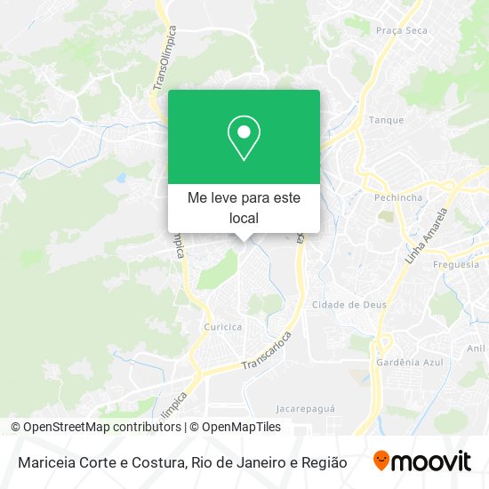 Mariceia Corte e Costura mapa