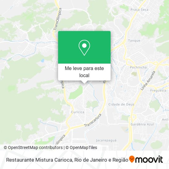 Restaurante Mistura Carioca mapa