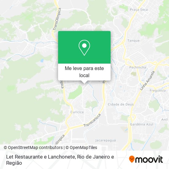 Let Restaurante e Lanchonete mapa