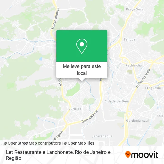 Let Restaurante e Lanchonete mapa