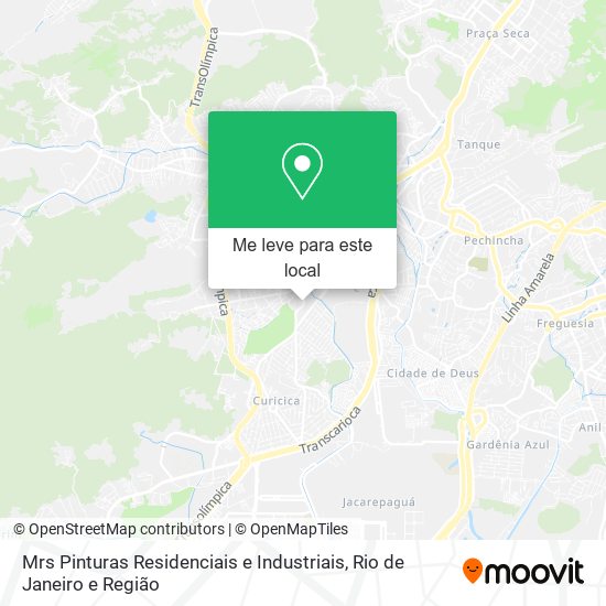 Mrs Pinturas Residenciais e Industriais mapa