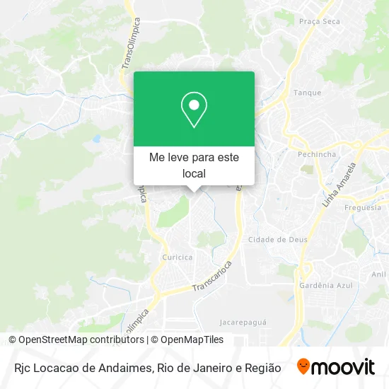 Rjc Locacao de Andaimes mapa