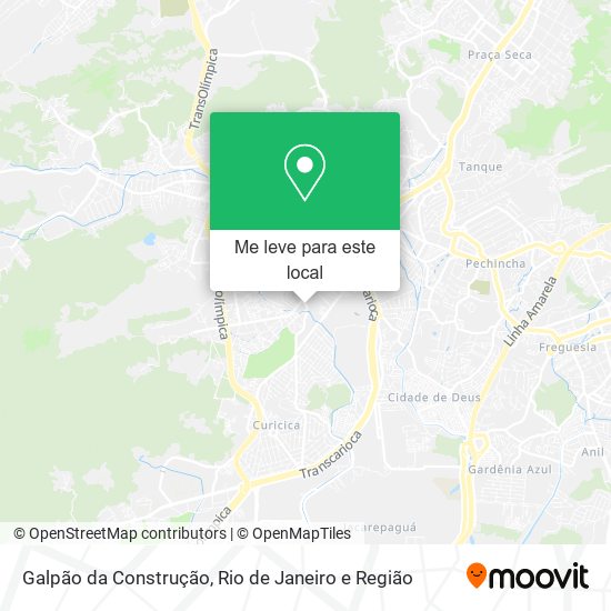 Galpão da Construção mapa