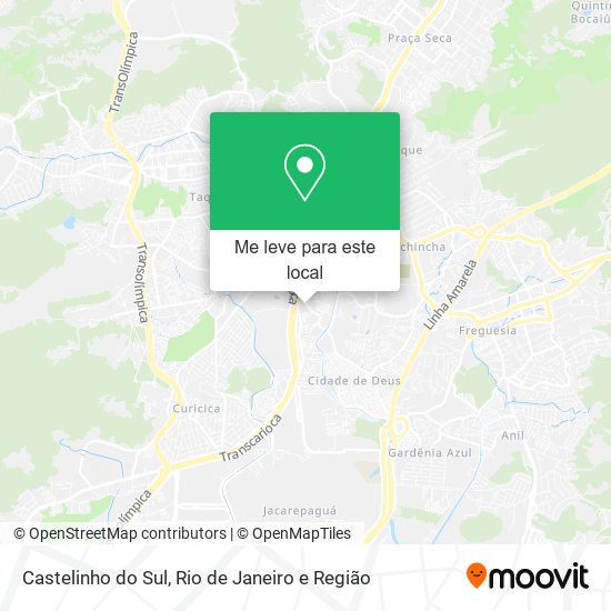 Castelinho do Sul mapa