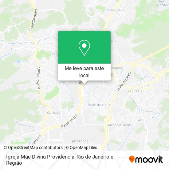 Igreja Mãe Divina Providência mapa