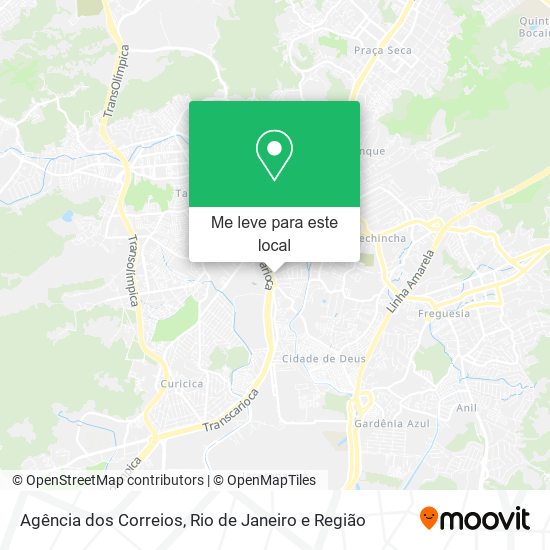 Agência dos Correios mapa
