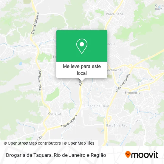 Drogaria da Taquara mapa