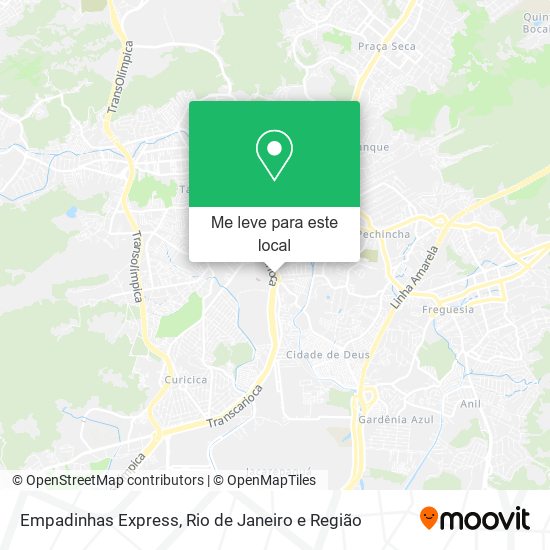 Empadinhas Express mapa