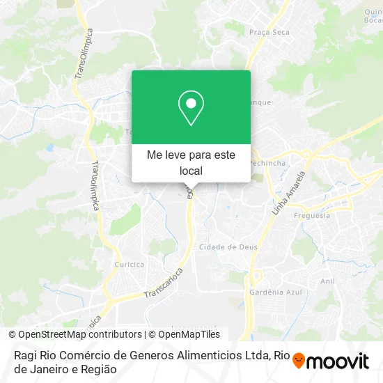 Ragi Rio Comércio de Generos Alimenticios Ltda mapa
