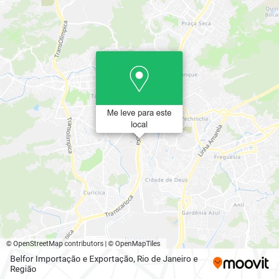 Belfor Importação e Exportação mapa