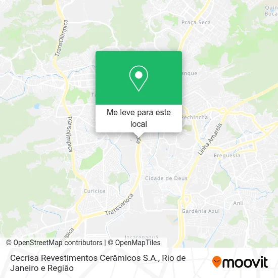 Cecrisa Revestimentos Cerâmicos S.A. mapa