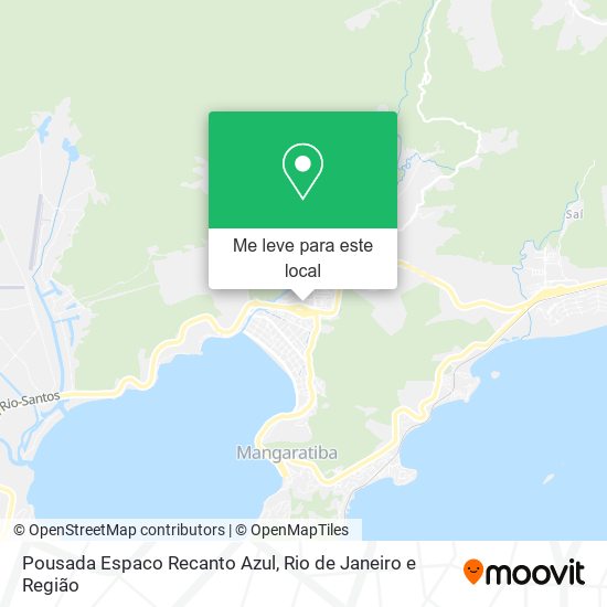 Pousada Espaco Recanto Azul mapa