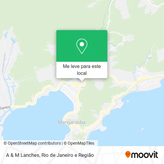 A & M Lanches mapa