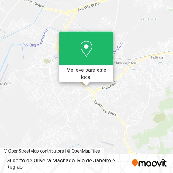 Gilberto de Oliveira Machado mapa