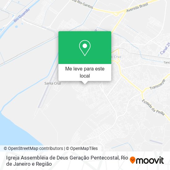 Igreja Assembléia de Deus Geração Pentecostal mapa