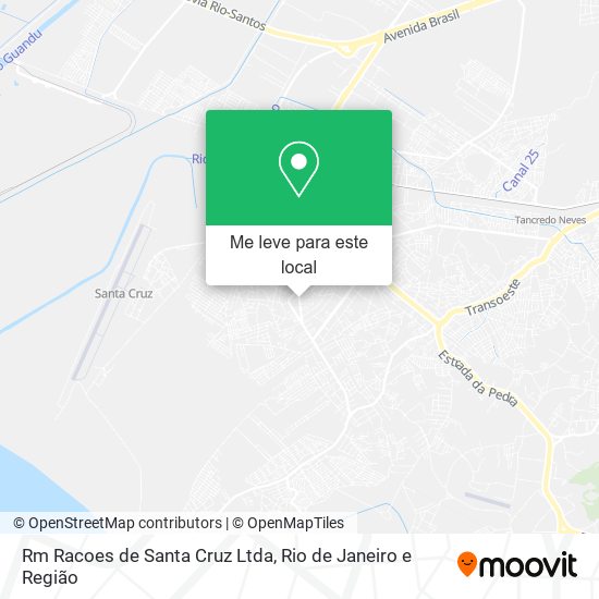 Rm Racoes de Santa Cruz Ltda mapa