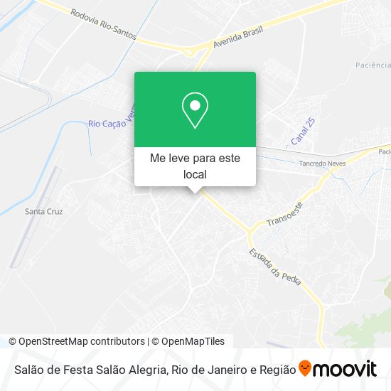 Salão de Festa Salão Alegria mapa